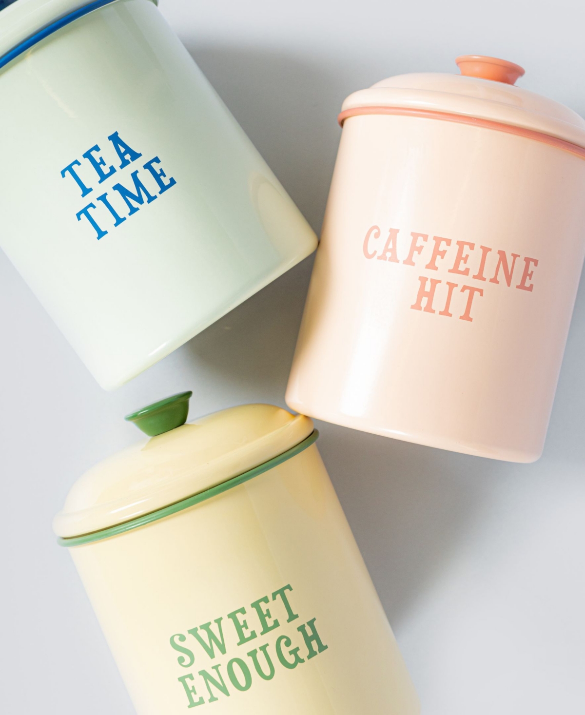 YVONNE ELLEN ENAMEL 3-PC. STORAGE TIN SET 