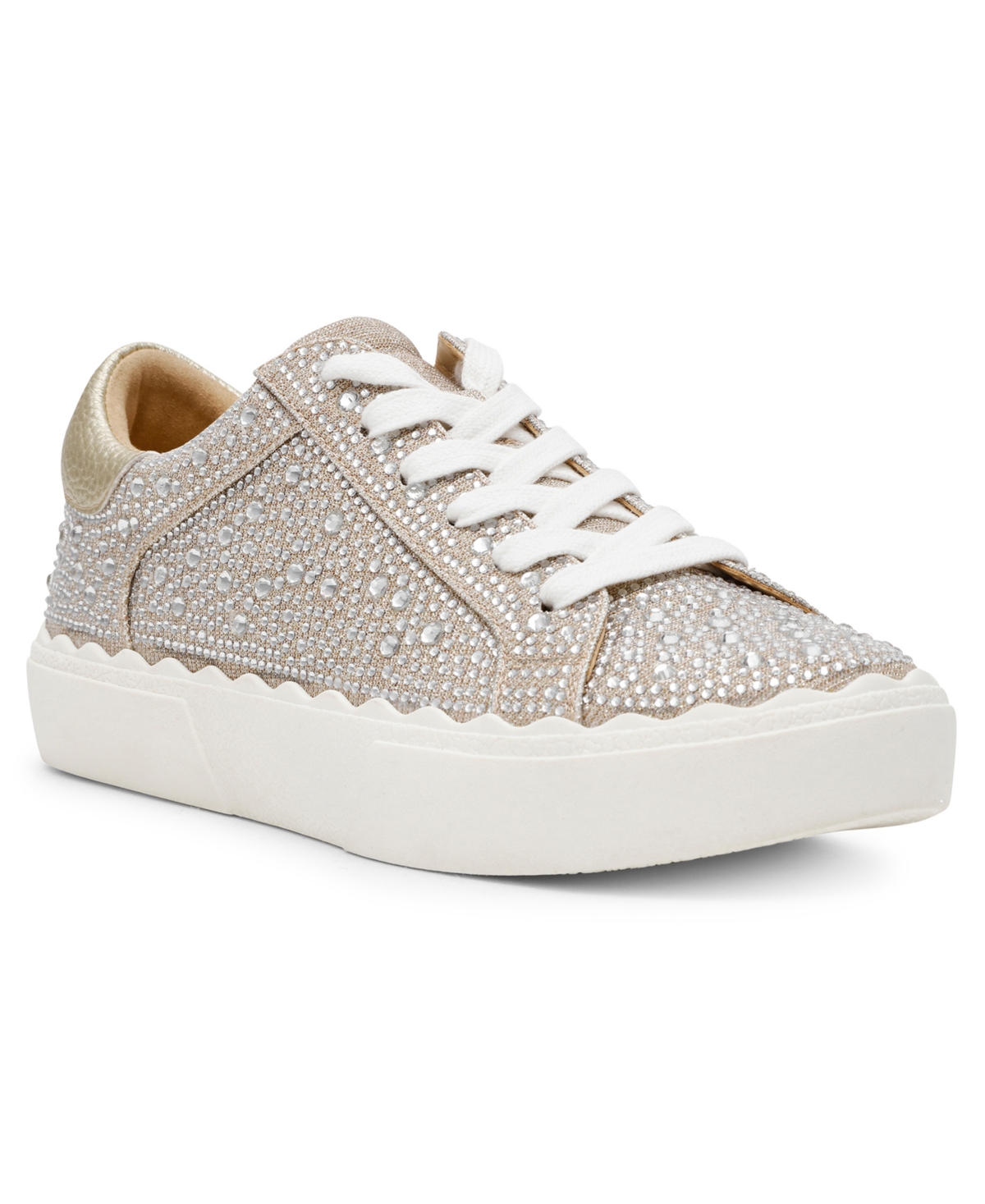 Women's Carrie-c Embellished Lace Up Sneakers - Metallic