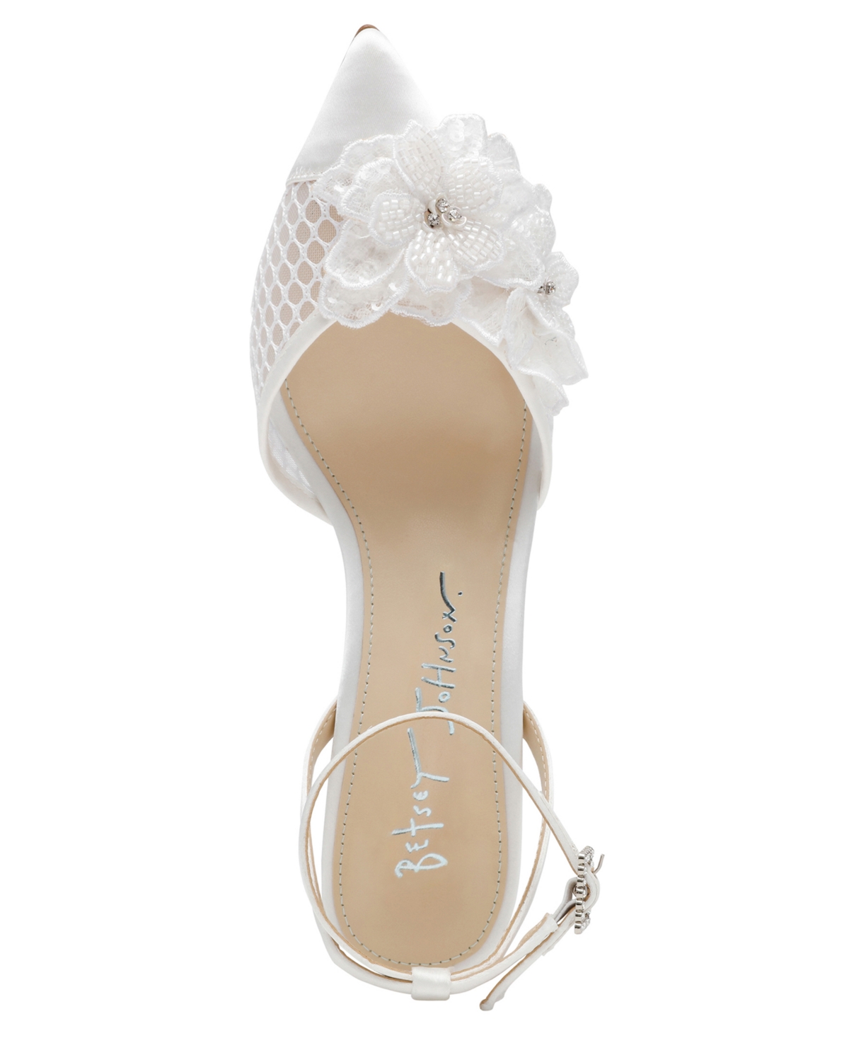 Betsey Johnson Women's Susie Flower Pointed Toe Pumps In Ivory