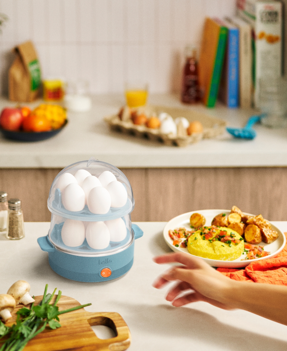 Bella 14-count Egg Cooker 35109 In Surf