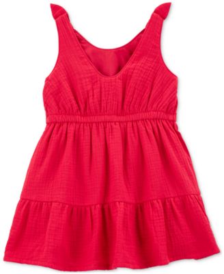 Toddler Girls Tiered Cotton Dress