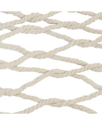 Sunnydaze Decor Large Two-Person Double Wide Rope Hammock with Spreader Bars for Patio and Backyard - 450 lb Weight Capacity