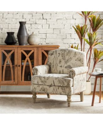 Lakeydra Farmhouse Style Armchair with Pattern Design
