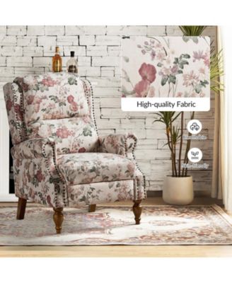  Standard Size  Variety Fabric Options  Manual Recline, Traditional Style  Alexander Recliner Chair