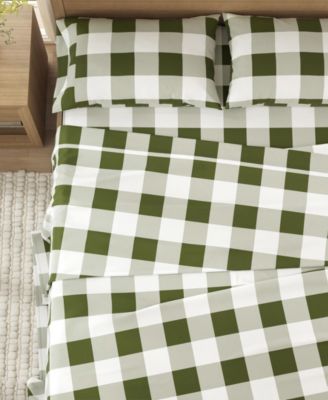 Ultra-Soft Turkish Cotton Plaid Flannel Sheet Set