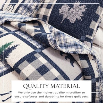 Rustic Lodge All-Season 3 Pc Quilt Set