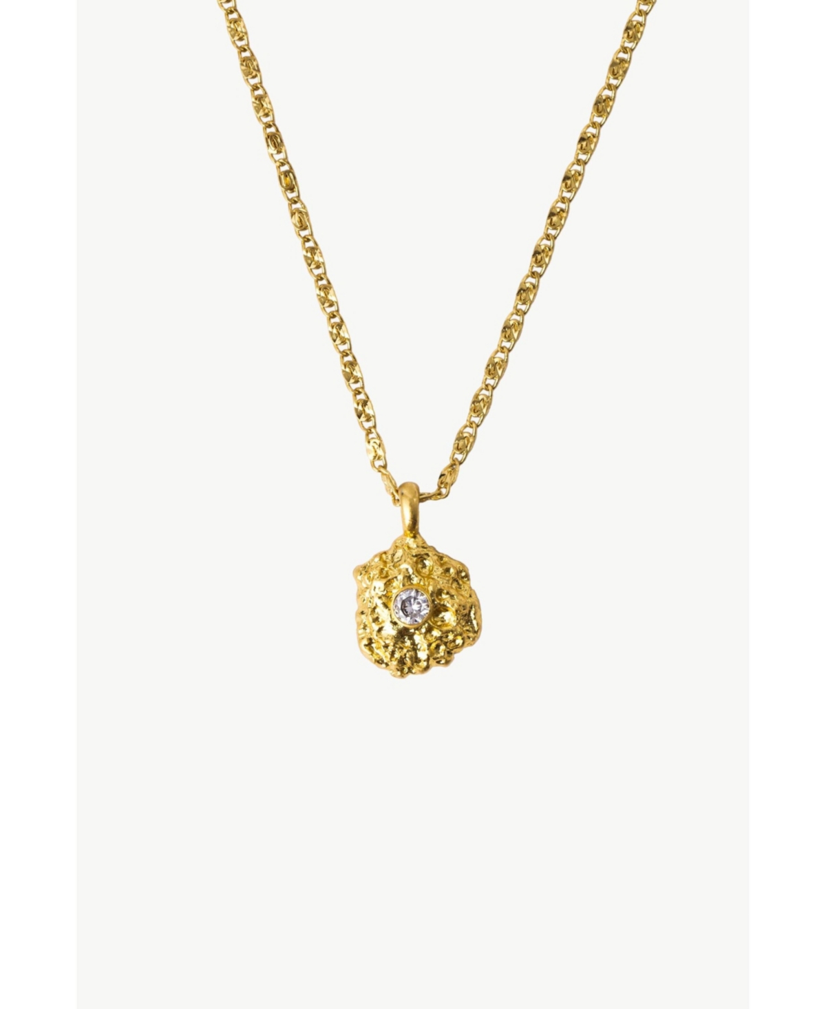 Shayla Molten Cubic Zirconia Pendant Necklace - Silver/blue