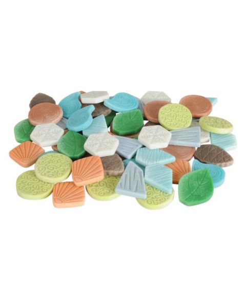 Детские игрушки Kaplan Early Learning Nature-Inspired Loose Parts Sorting and Stacking 54-Piece Set, Ages 2+, цвет: Assorted Pre-Pack