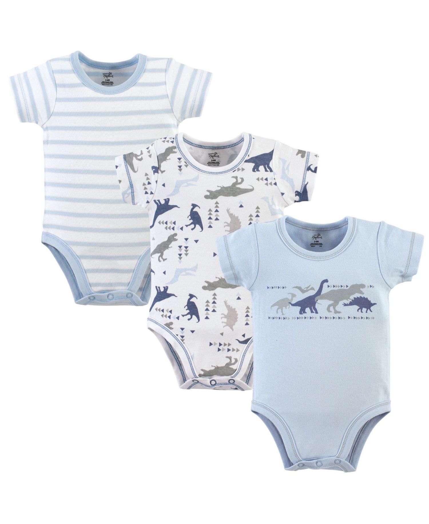 3Pk Natural Bodysuits