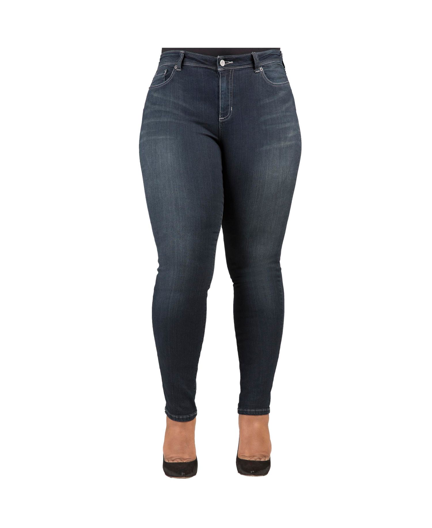 Women's Curvy-Fit Basic 5 Pockets Skinny Jeans Dark 29