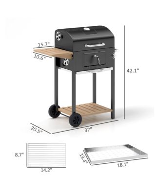 Charcoal BBQ Grill, Outdoor Portable Grill,