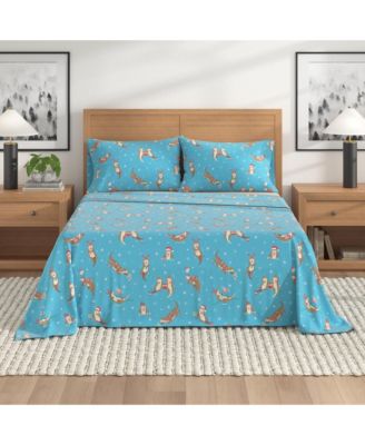 Ultra-Soft Turkish Cotton Flannel Winter Floral Print Sheet