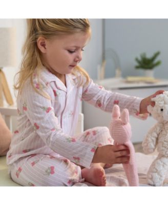 Baby Girls 2-Piece Button Up Pajama Set, Berries