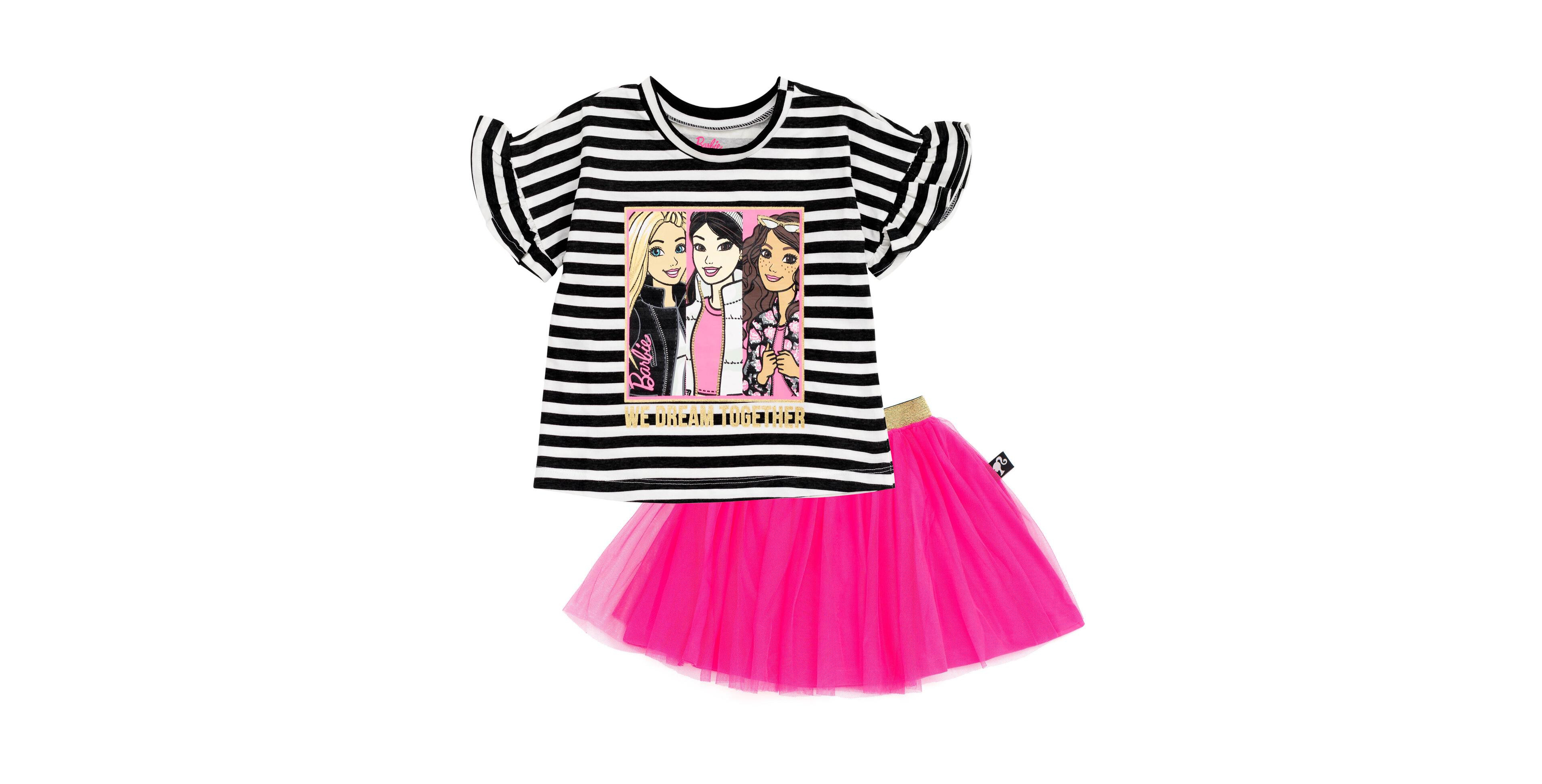 Barbie Girls T-Shirt and Mesh Tutu to