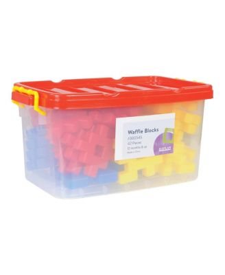 Waffle Blocks Manipulative Set - 42 Pieces