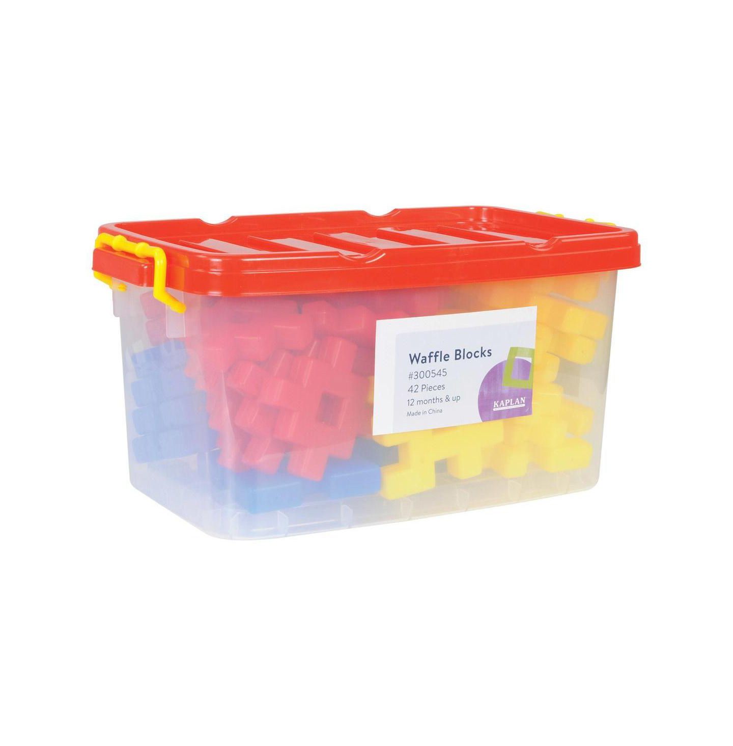 Детский конструктор Joyn Toys Waffle Blocks 42-Piece Building Set, Ages 12-24 Months, цвет: Assorted Pre-Pack — фото 5
