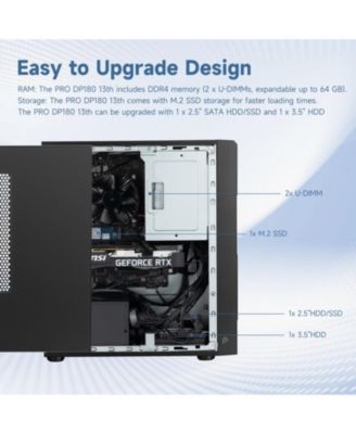 PRO Business Tower Desktop Intel Core i5 13400F 16GB RAM NVIDIA GeForce RTX 4060 2TB SSD Storage Windows 11 Pro