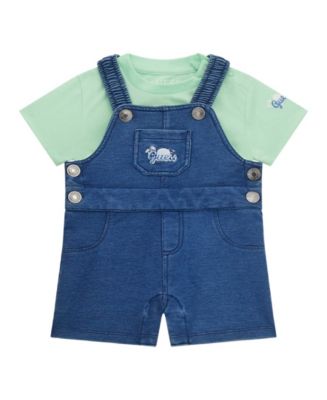 Guess Baby Boys Top and Denim Pants Set in White