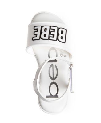 Little Girls Flat with Rhinestone Dangle Charm Sandals