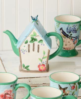 Flora 3-D Birdhouse Teapot
