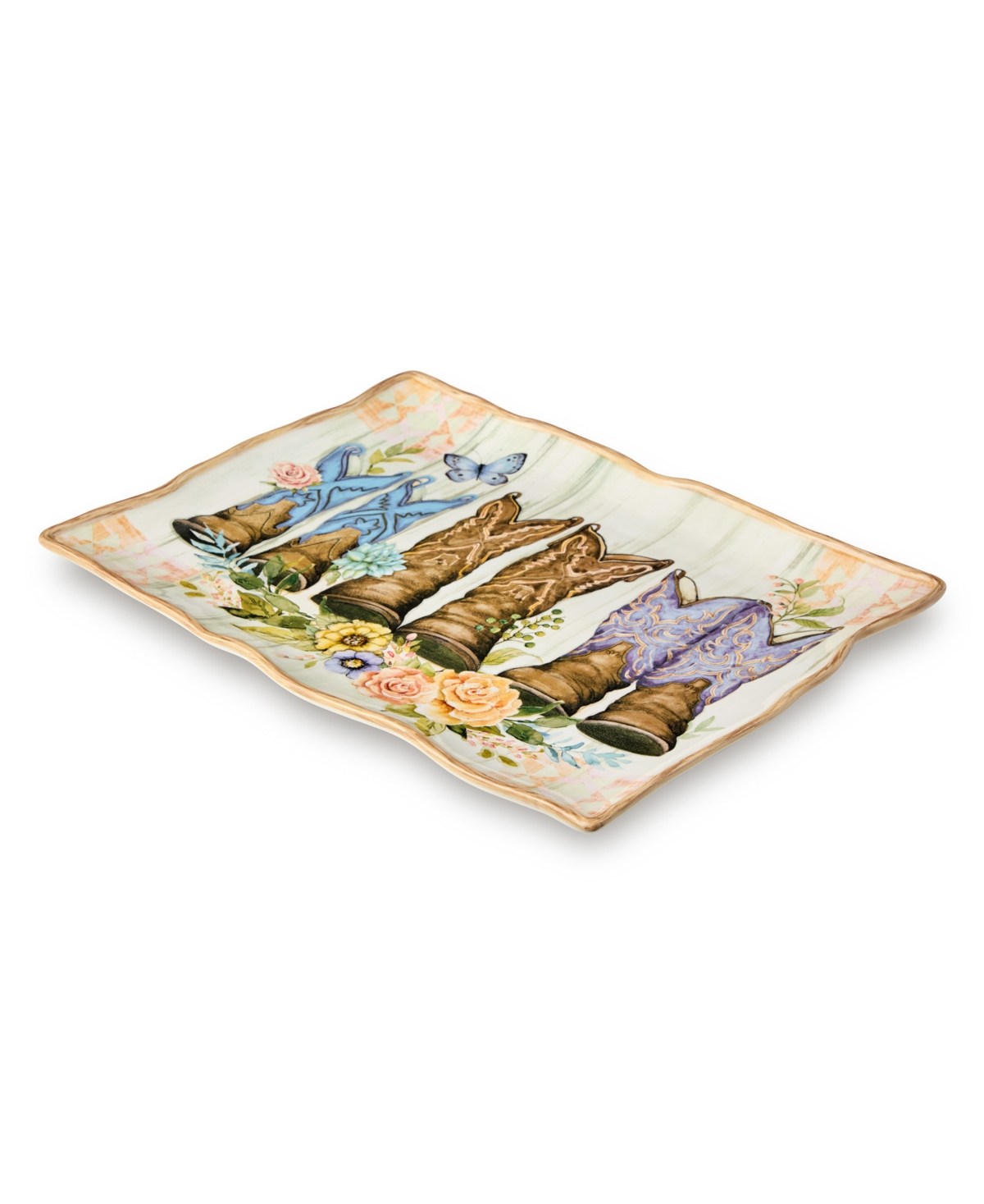Certified International Rosewood Rectangular Platter In Miscellaneous