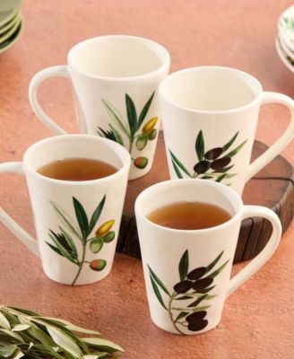 Olivia Mugs, Set of 4