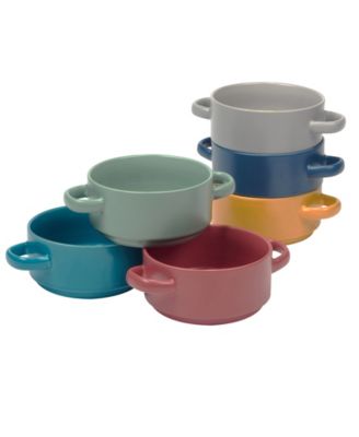 Matte Glaze Soup Crocks, Set of 6