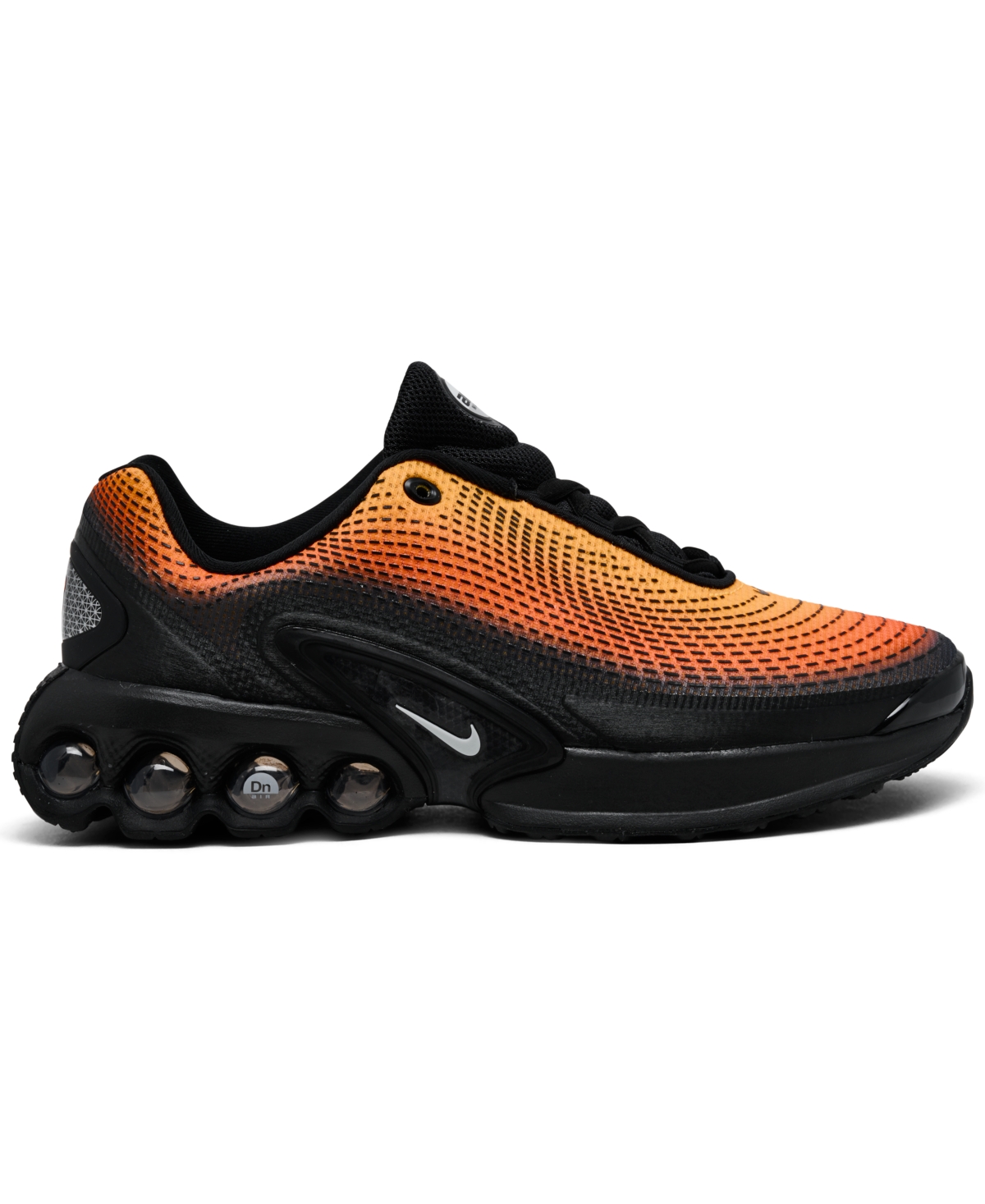 Nike Kids Air Max Dn Casual Sneakers From Finish Line In Black,light Sky Gray