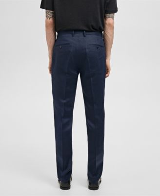 Men's Slim-Fit Tailored Trousers