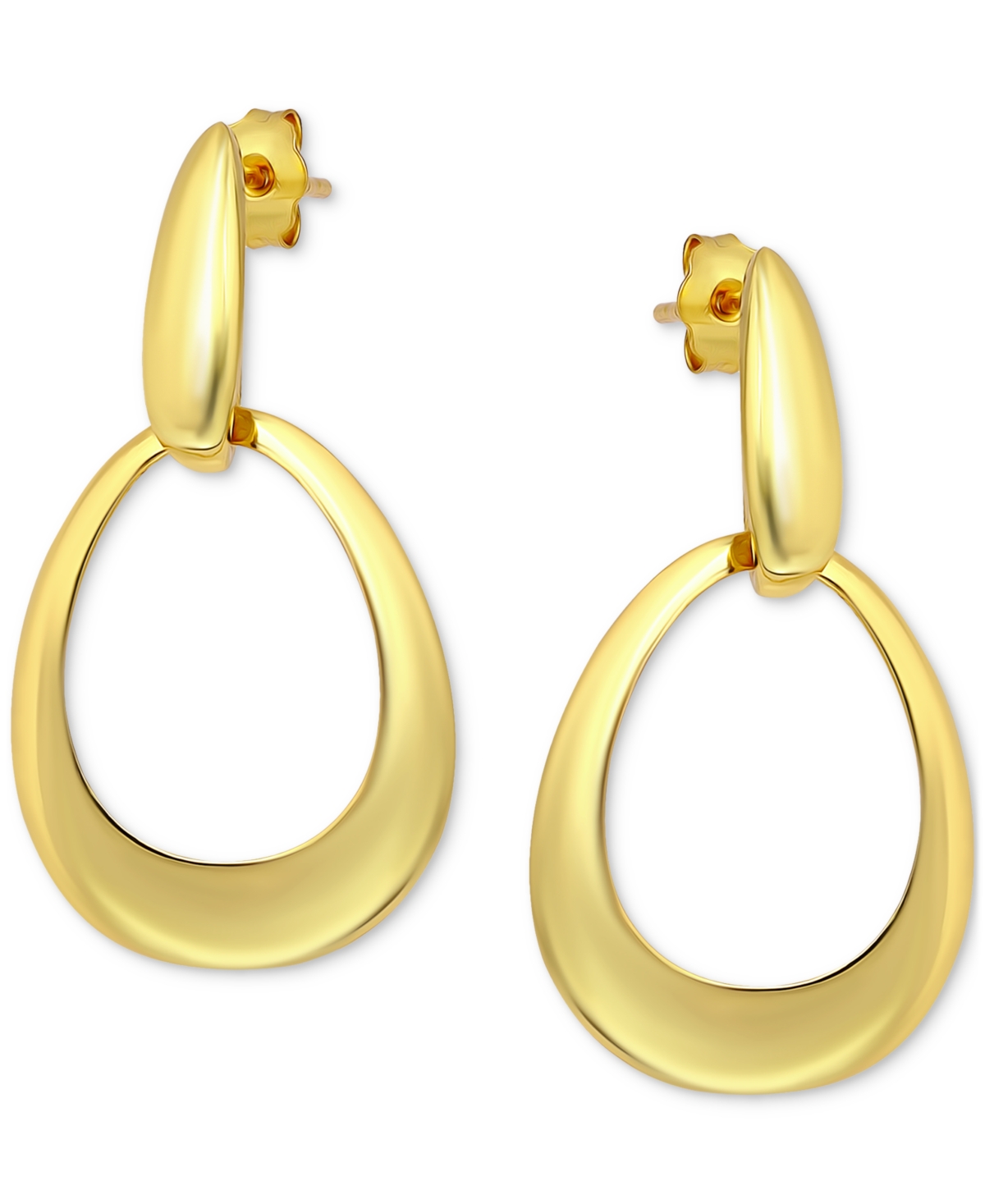 Giani Bernini Oval Doorknocker Drop Earrings, Set In Sterling Silver Or 18k Gold-plated Sterling Silver Exclusivel