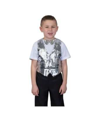 Sequin Vest with Bowtie - Kids Boys & Girls