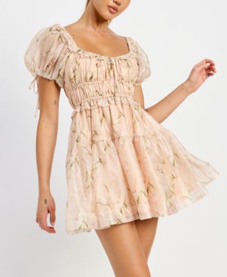 Women's Kimberly Shirred Mini Dress