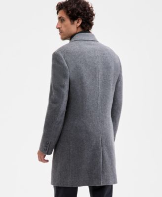 Ted by Men's Classic-Fit Twill Wool-Blend Overcoat