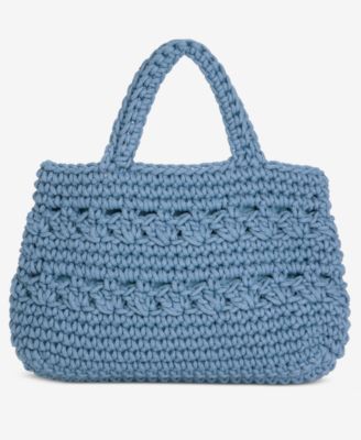 Crochet Medium Tote Bag, Exclusively at Macy's