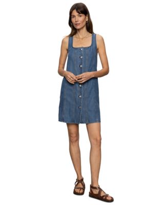 Sanctuary - Women's Blossom Button-Front Denim Mini Dress
