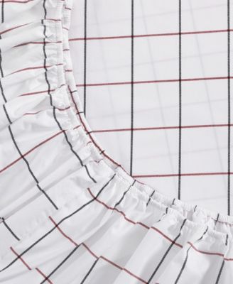 Printed 200-Thread Count Cotton Percale 3-Pc. Sheet Set, Twin