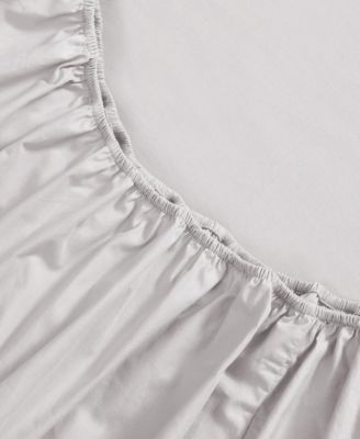 Solid 200-Thread Count Cotton Percale 4-Pc. Sheet Set, Queen