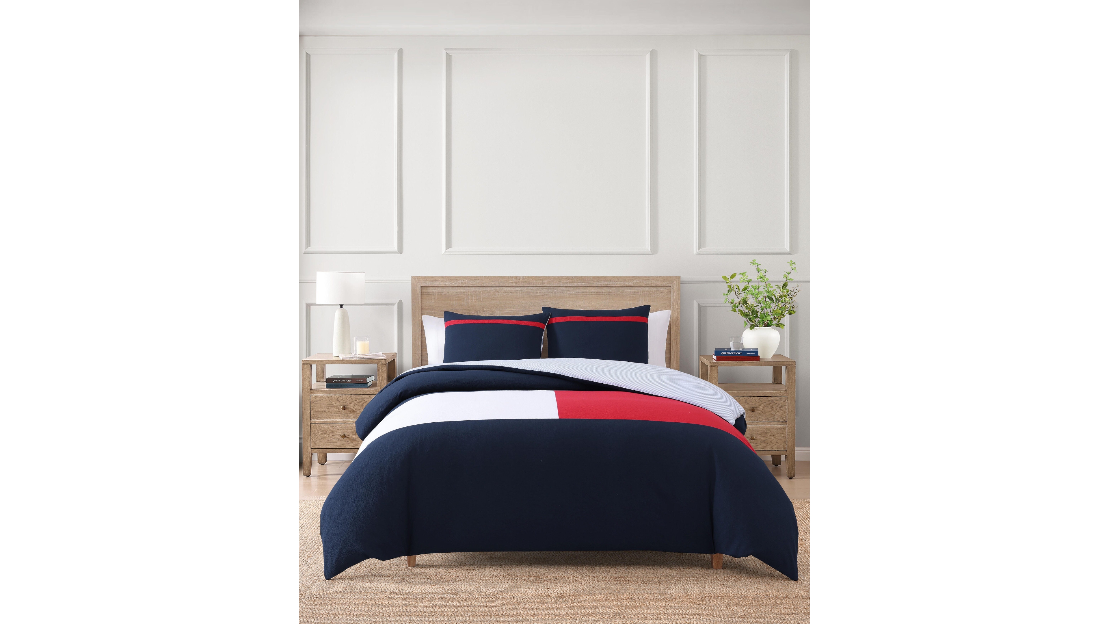 Tommy Hilfiger Iconic Anniversary Seersucker 3-Pc. Comforter Set, King