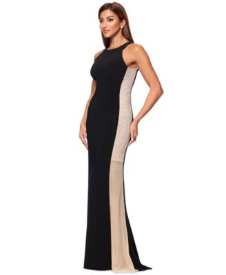 Women's Beaded Colorblocked Bodycon Dress