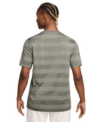  Men's Primary Dri-FIT Fitness Short Sleeve Striped Logo T-Shirt
