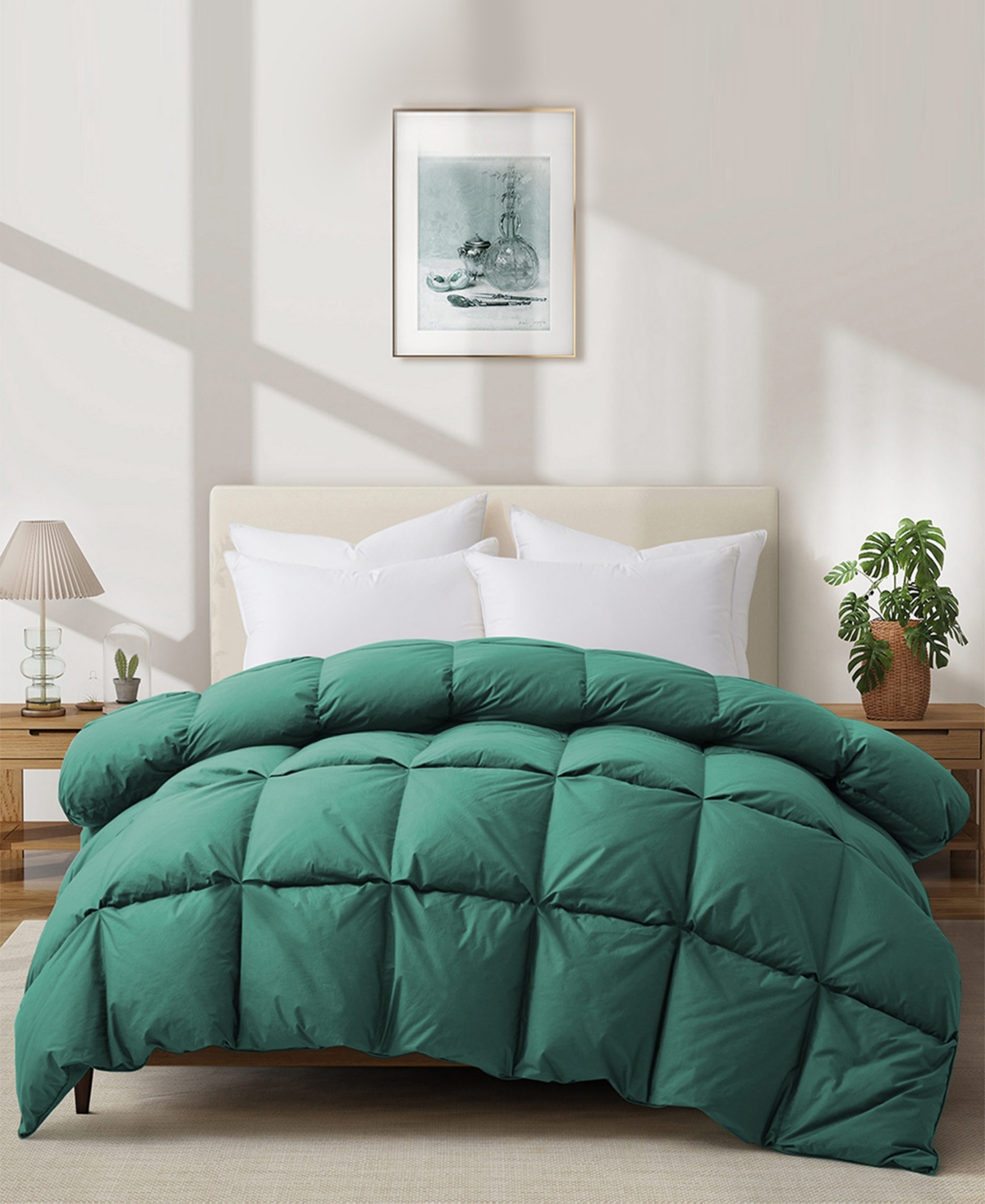 Unikome All Season Goose Down And Feather Comforter, King