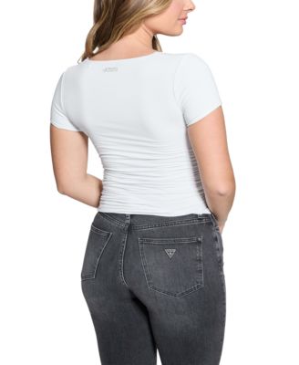 Women's Charlotte Knot-Bust Ruched Top