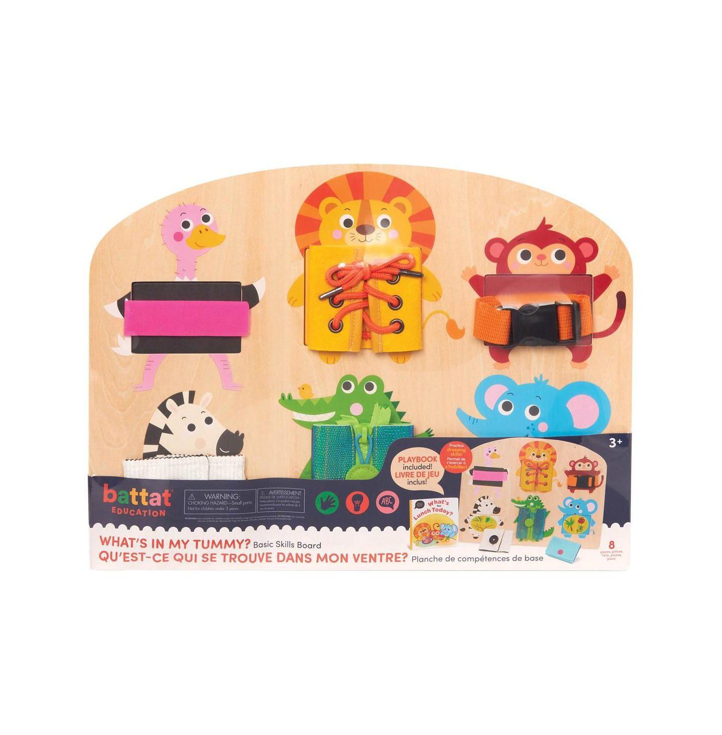 Детская игрушка Battat What's in My Tummy Fine Motor Skills Activity Board, Ages 3+, цвет: Разноцветный — фото 4