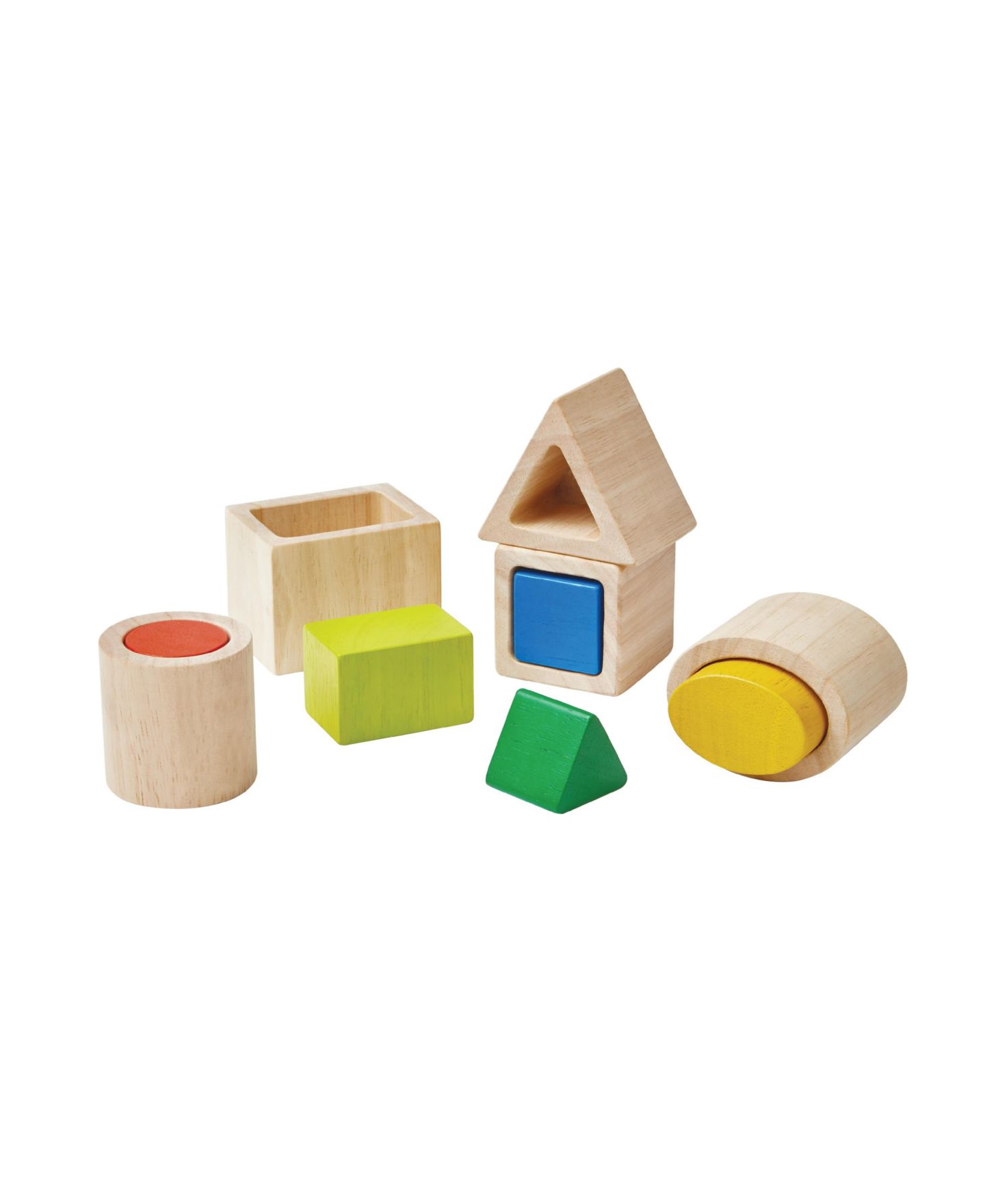 Детские игрушки PlanToys Geo Matching Blocks — фото 2