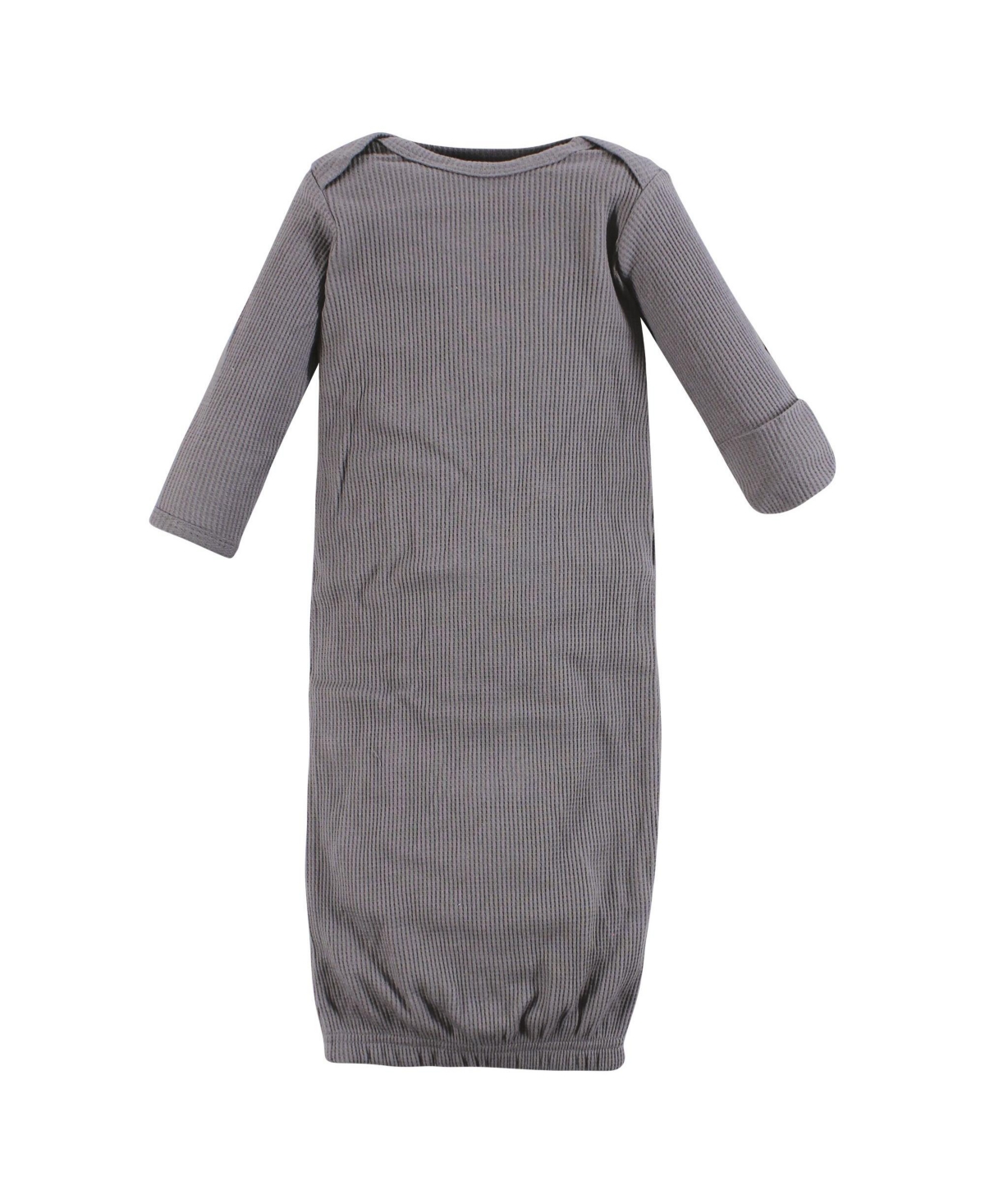 Hudson Baby Boys Thermal Gown 3pk, Sage Dinosaur, Newborn