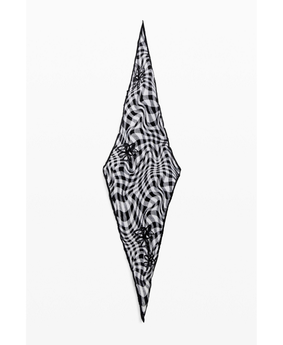 Women's Tartan scarf - White