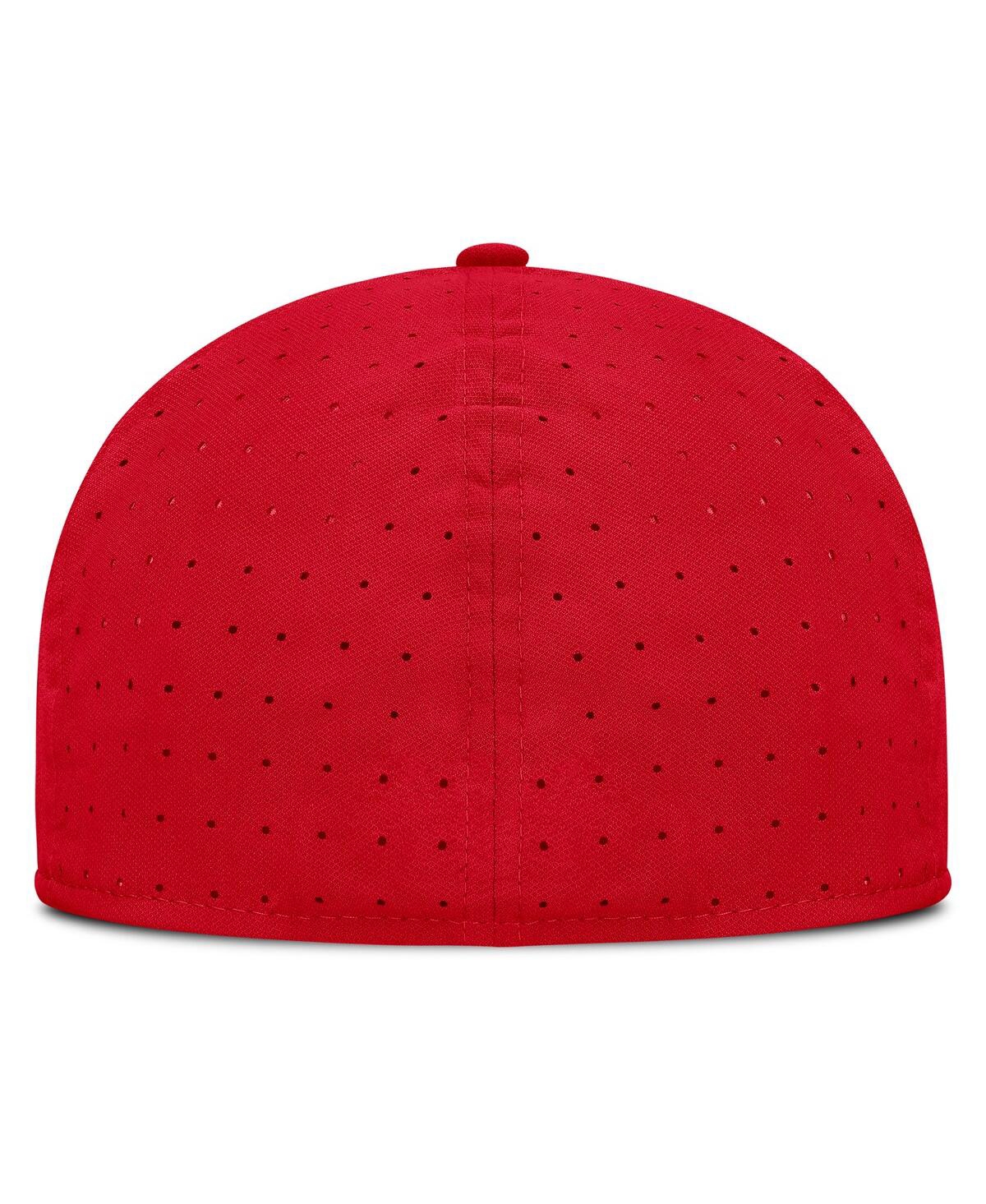 Nike Men's Scarlet Ohio State Buckeyes On-field Dugout True Performance Fitted Hat In Scarlet