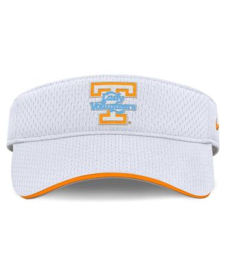 Men's and Women's White Tennessee Volunteers 2025 Dugout Softball Ace Performance Adjustable Visor Hat