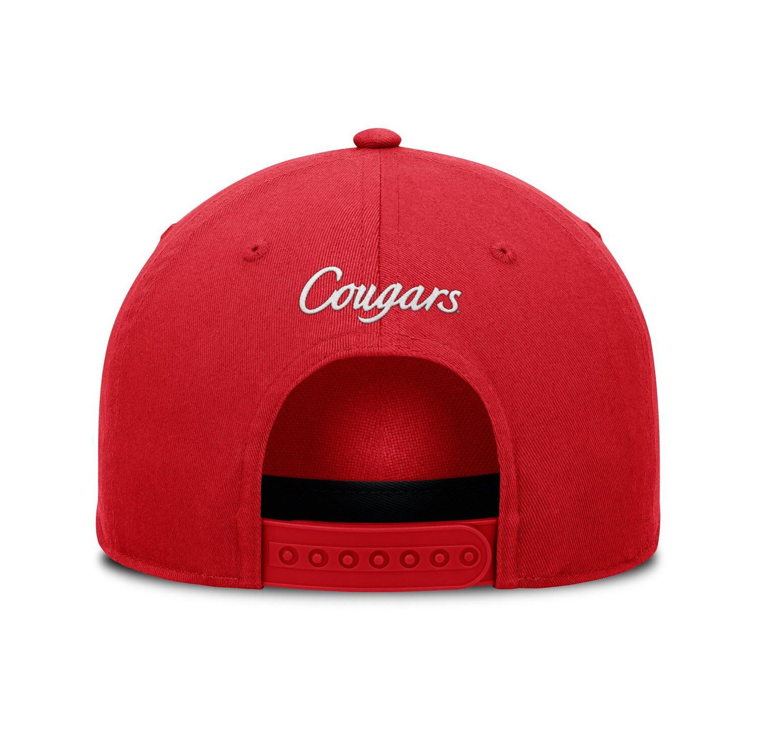Men's Red Houston Cougars Foul Ball Rope Adjustable Hat