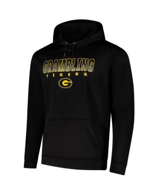 Men's Black Grambling Tigers Blackout 3.0 Pullover Hoodie